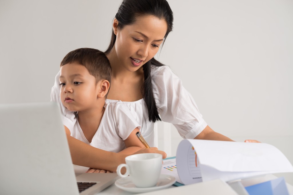 working parent at home
