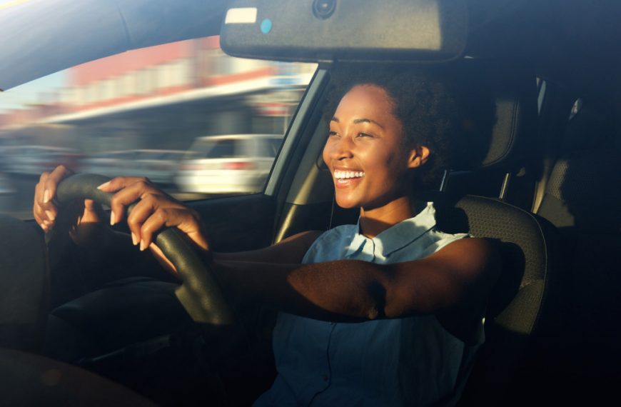 woman driving