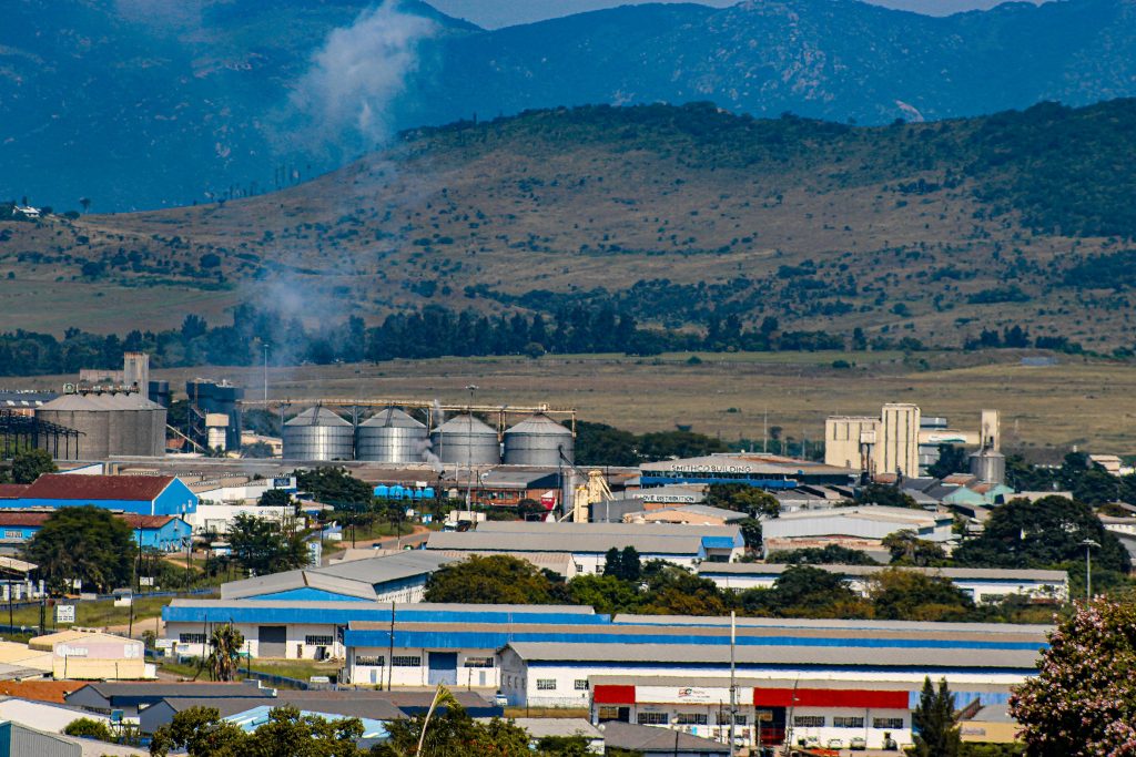 industrial complex in a rural area